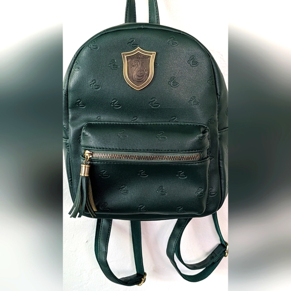 Warner Bros. Handbags - Harry Potter Slytherin Faux Leather Backpack 🖤🐍
